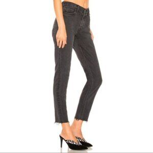 New GRLFRND Jeans 'Yasmin' Crop Skinny in Lust For Life size 31 Raw Hem